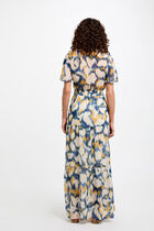 Printed maxi straight dress multicolor women