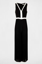 Pleated jumpsuit black women