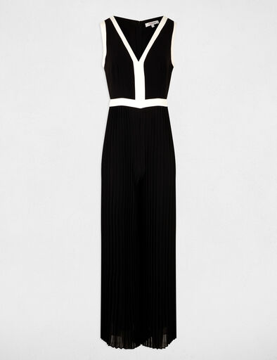 Pleated jumpsuit black women