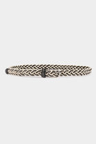 Braided belt with rhinestones black women
