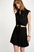 Sleeveless blouse black women