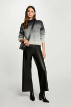Jumper high collar mid-grey women