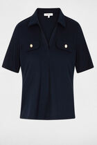 Short-sleeved t-shirt navy blue women