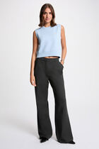 Sleeveless embroidered sweater sky blue women