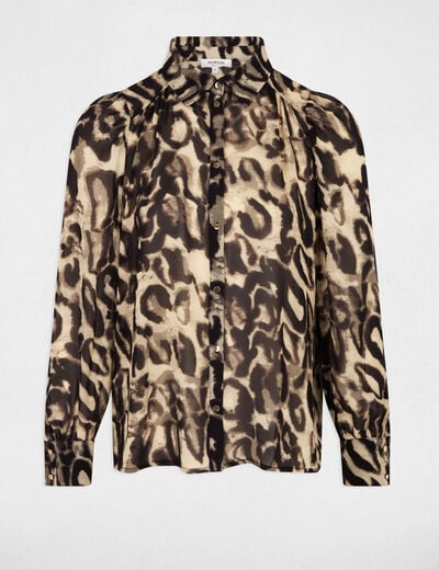 Printed voile shirt multicolor women
