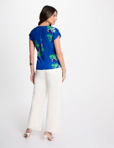 Short-sleeved blouse multicolor women