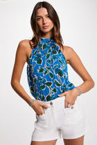 Sleeveless blouse multicolor women