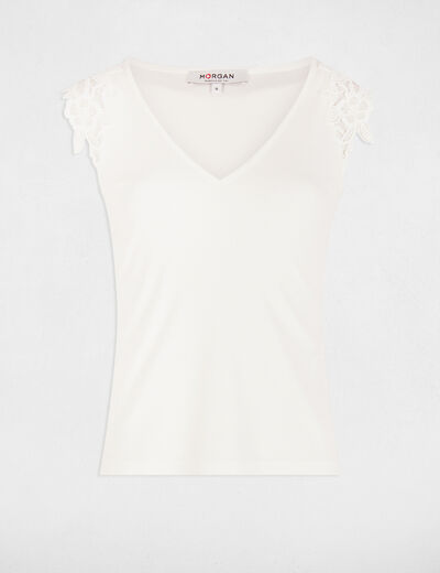 Sleeveless vest top white women