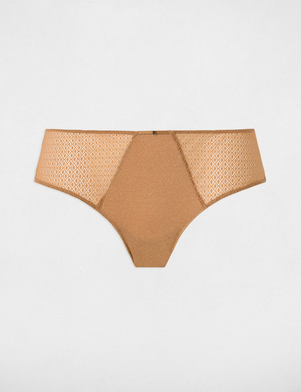 Lace shorts gold yellow women