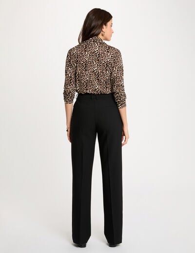 Straight shirt with notch collar multicolor women