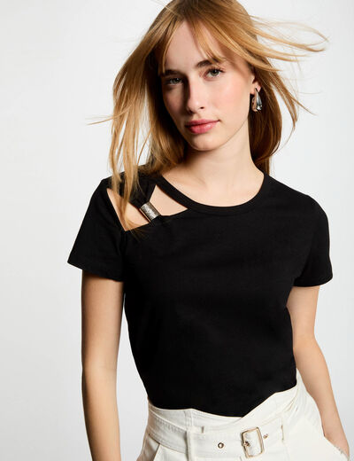 Short-sleeved t-shirt black women