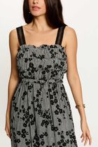 Long dress with thin straps multicolor women