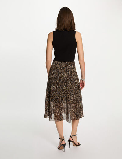 Printed A-line dress multicolor women
