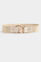 Elasticised braided belt sand women