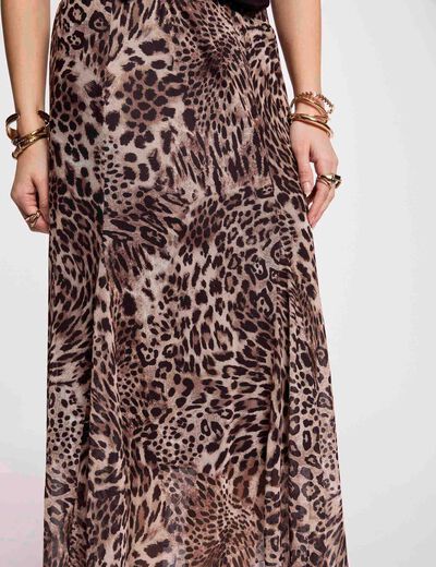 Printed maxi skirt multicolor women