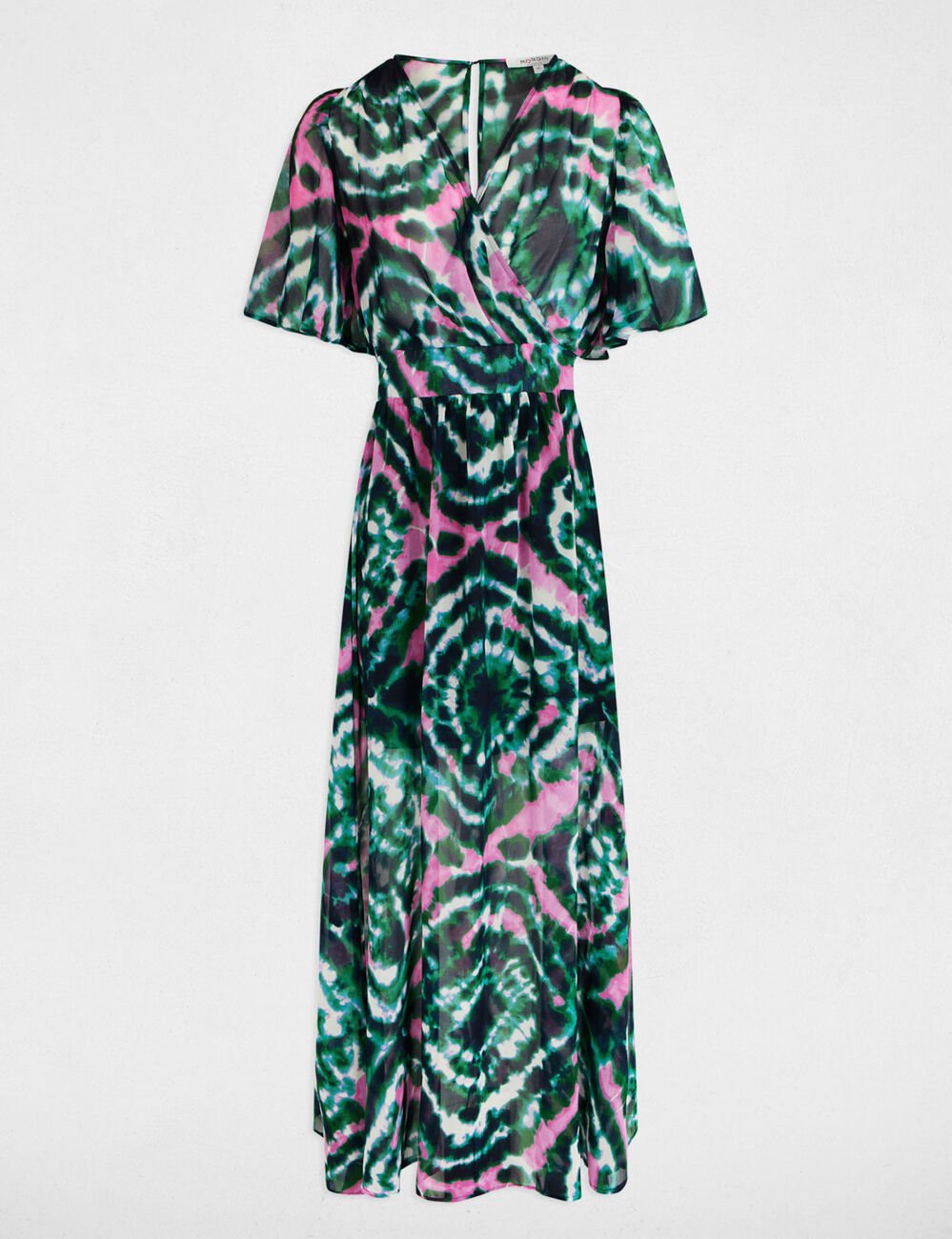Printed loose maxi dress multicolored women