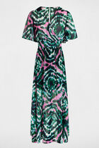 Printed loose maxi dress multicolored women