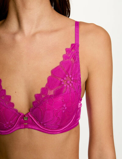 Padded bra purple women