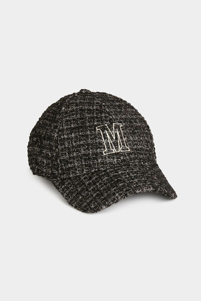 « M » cap black ladies'