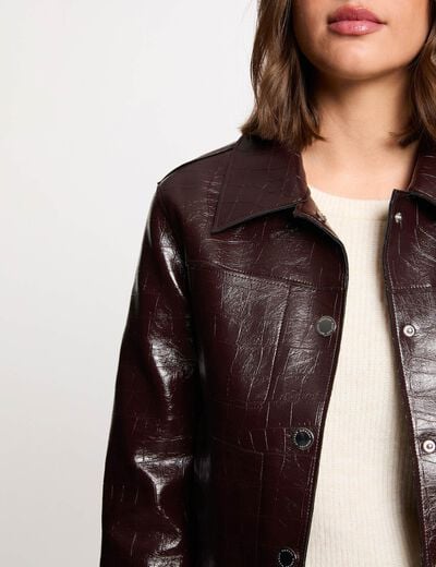 jacket with tailored collar plum women Jacket with tailored collar plum women