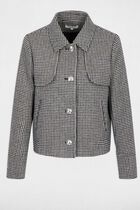 Short jacket with tailored collar multicolor women