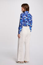 Blouse manches longues multicolore femme