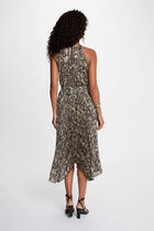 Sleeveless pleated dress multicolor women