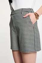 High-waisted shorts black women