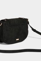 Bag croc effect and fringes black women