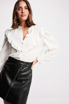 Fitted short skirt black women