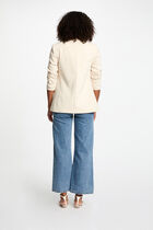 Short jacket shawl collar ivory women