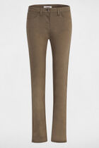 Straight trousers khaki green women