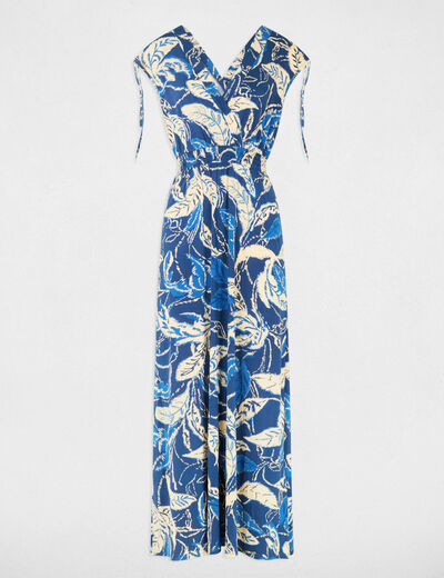 Printed maxi straight dress multicolor women