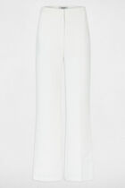 High-waisted wide-leg trousers white women