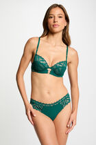 Lace shorties green women