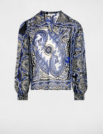 Long-sleeved blouse multicolor women