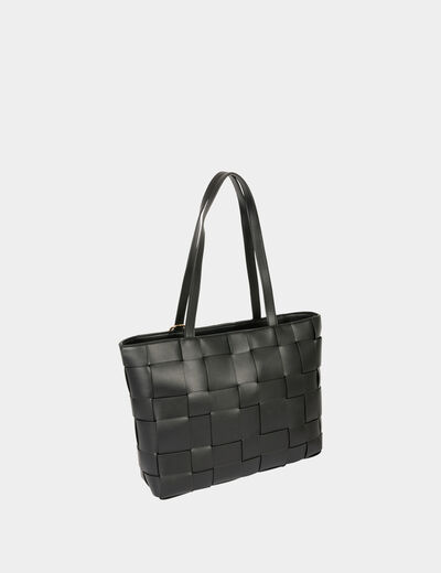 Woven tote bag black women