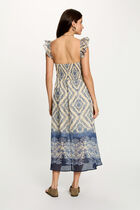Long dress with sweetheart neckline multicolor women