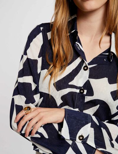 Long-sleeved shirt multicolored women