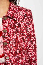 Short jacquard jacket multicolored women