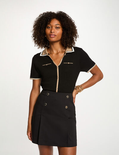 Fitted short skirt black women