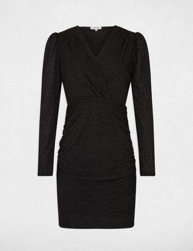 draped fitted midi dress black women Draped fitted midi dress black women