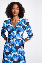 Printed fitted mini dress multicolor women