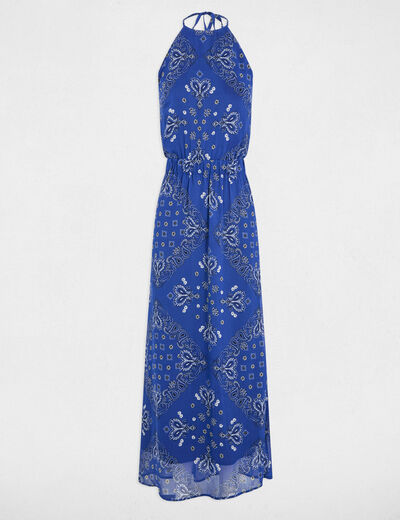 Printed maxi straight dress multicolor women
