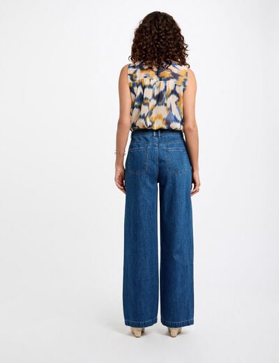 Sleeveless blouse multicolor women