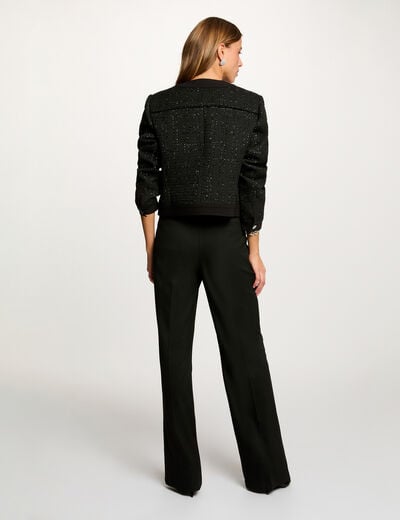 Flare trousers with darts black women