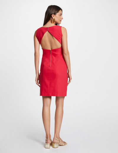 Tight mini dress with slit medium red ladies'