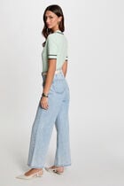 Gilet manches courtes vert clair femme