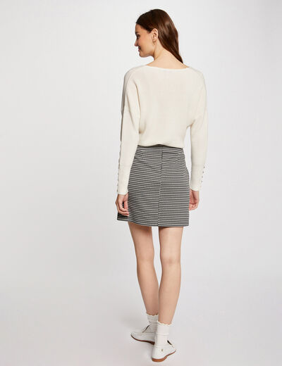Mini skirt jacquard print multico ladies'