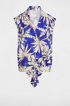 T-shirt manches courtes bleu electrique femme